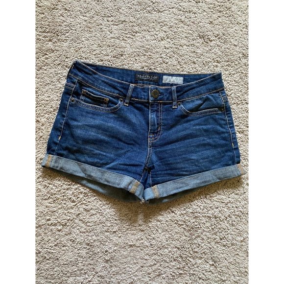 Aeropostale women’s size 2 midi denim shorts - Picture 2 of 6